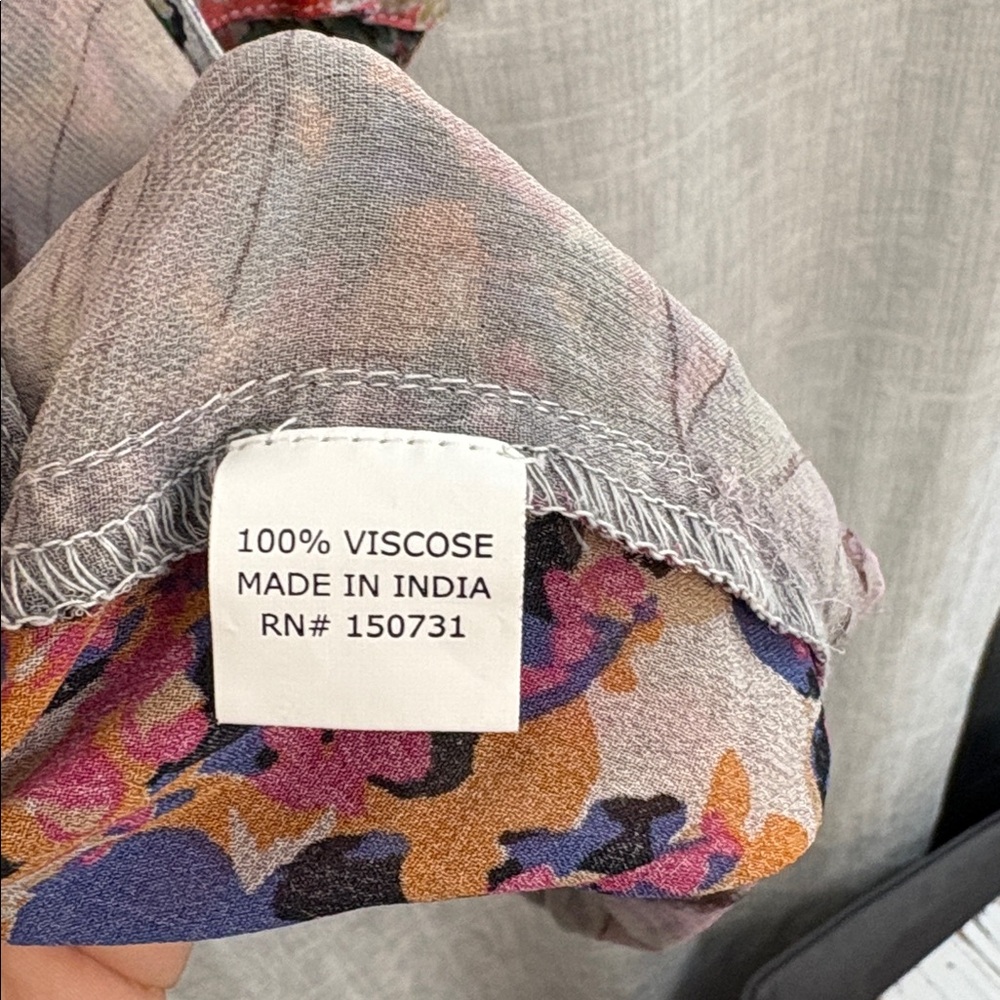 Young Threads Patchwork Boho Kimono – Mixed Flora… - image 5